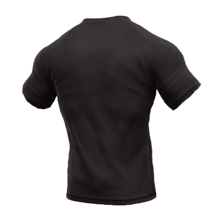 Black T-Shirt 1 3D Back