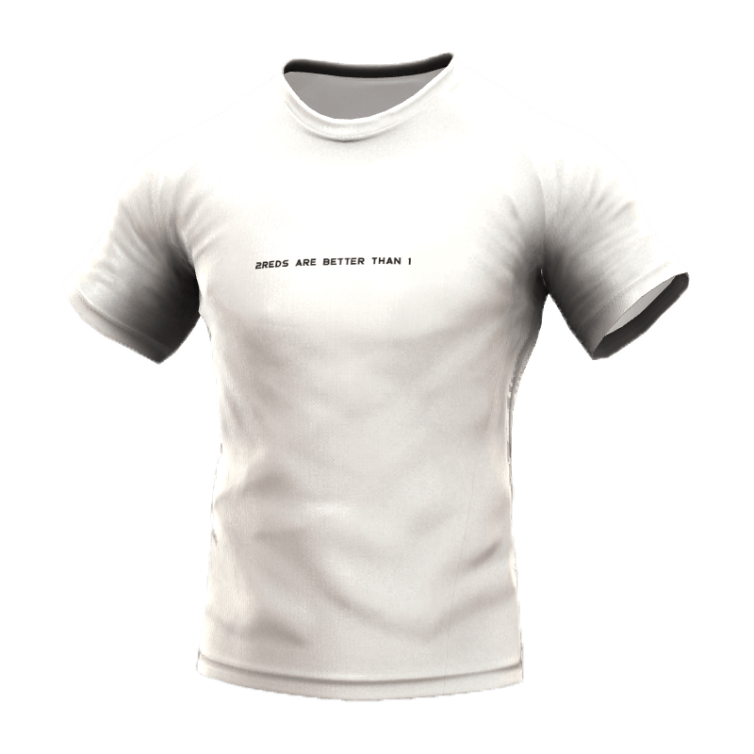 Classic Tee 2 White 3D Front