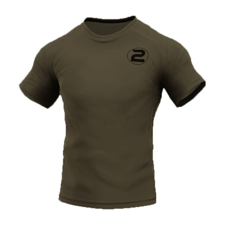Classic Tee 3 Army 3D Front