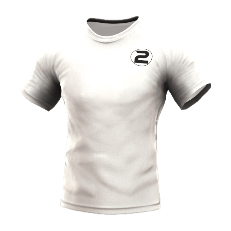 Classic Tee 3 White 3D Front